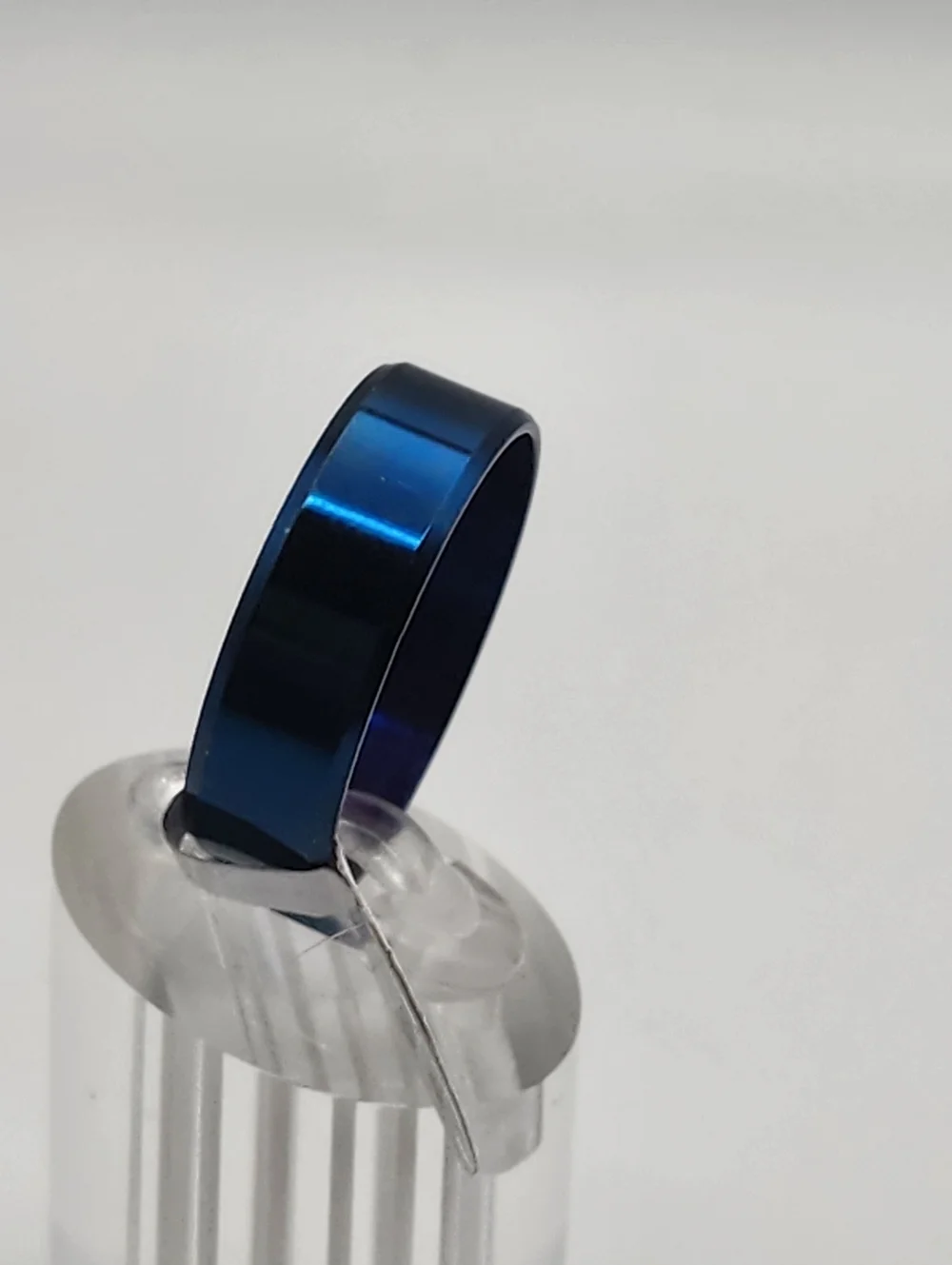 NWT Stainless Steel Blue Ring (12.5)